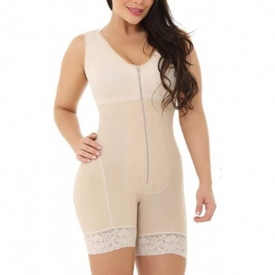 Shapewear Body Shaper Bodysuit-Women Full Body Shaper Bodysuit Firm Control Shapewear Lifter Corset Shapewear - Khaki - CP196...