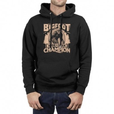 Undershirts Bigfoot Hide and Seek Champion3 Young Men Hoodies Round Neck Vintage Sports Meets - Black-20 - CQ19COCZLCK