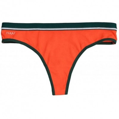 Panties University of Miami Thong with Vintage Screenprint- Hurricanes - C318GKRXD5I