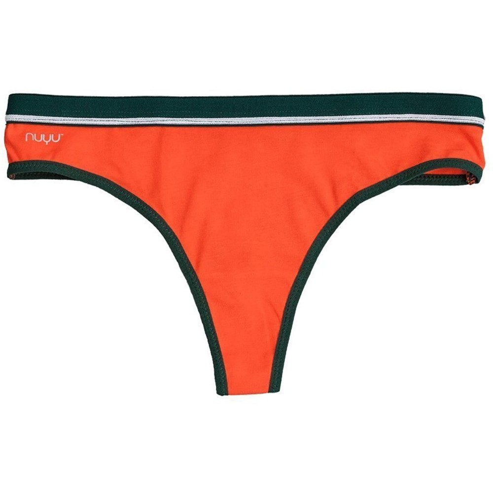 Panties University of Miami Thong with Vintage Screenprint- Hurricanes - C318GKRXD5I