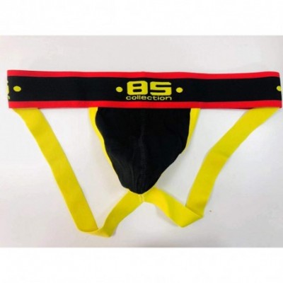 G-Strings & Thongs Men's Jockstraps Athletic Supporters Cotton Work Out Underwear - 3*black - CU18Z0Z4I8D