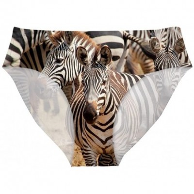 Panties 3D Animal Print Underwear Sexy Panties for Ladies - Zebra - C818C50CA77