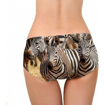 Panties 3D Animal Print Underwear Sexy Panties for Ladies - Zebra - C818C50CA77