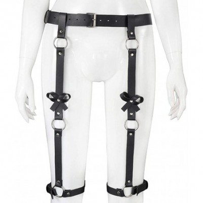 Garters & Garter Belts Women Leather Suspenders Leg Thigh Harness BDSM Garters Belt BDSM Sexy Lingerie - CE19E464MQ7