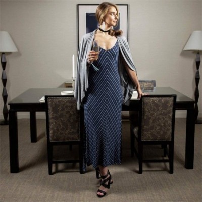 Nightgowns & Sleepshirts Womens Maxi Dress- Joyful Cami Caftan Loungewear- Small and Plus Size- Premium Fabric-XS to XXL - Ni...