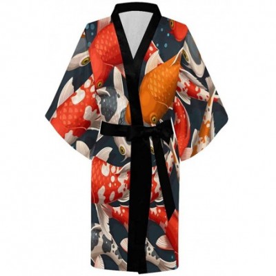 Robes Custom Japanese Tree Ocean Sea Women Kimono Robes Beach Cover Up for Parties Wedding (XS-2XL) - Multi 4 - CK194TEKXMC