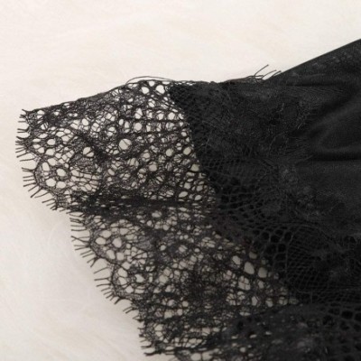 Garters & Garter Belts Women Sexy Lace Lingerie Nightwear Underwear Sleepwear Pajamas - Black - CQ18ZW4A7K7