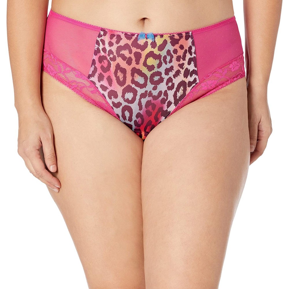 Panties Women's Plus Size Flirtini Full Brief - Pink Animal - CY12CQHJUU7