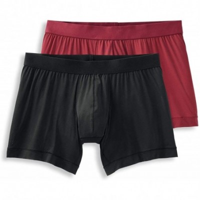 Boxer Briefs Men's Underwear Signature UltraMesh Boxer Brief - 2 Pack - Carmine Red/Black - C818IDTXYEN