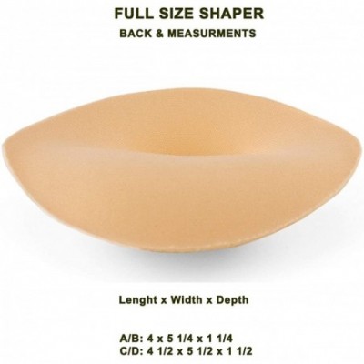 Accessories Swim Shapers - Breast Enhancement Bathing Suit Insert Push Up Pads - Full Size A/B Beige - C3114VDSZOR