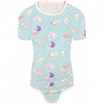 Tops ABDL Adult Baby Onesie Diaper Lover Snap Crotch Romper Pajama.Blue Planet - CC18EEEL9R3