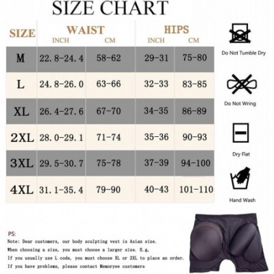 Shapewear Women Plus Size Seamless Hips and Butt Lifter- 4 Removable Pads Enhancer Panties Best Booty Pop Underwear - Beige -...