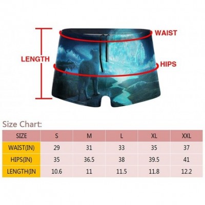 Boxers Cool Men's Boxer Shorts Printed Surf Boxer Shorts Pants Soft and Comfortable Quick Dry - Black - CO19DYA9CS3