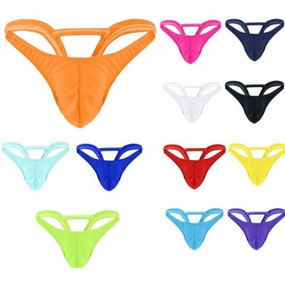 Thermal Underwear Men's Elastic Drawstring G-Strings Thongs-Inverted Triangle Rear Hollow Underwear Sissy Cute Panties Linger...