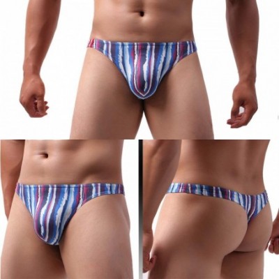 G-Strings & Thongs Men's Underwear Thongs Comfortable Supporters Mesh Breathable Briefs Low Rise Bikinis Underpants - Color G...