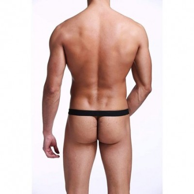 G-Strings & Thongs Men's Erotic Pouch Thong Sexy Low Waist Briefs Gay Club Bar Fancy Dress Party - CD18XRXE6QN