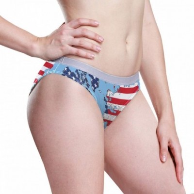 Panties Women's Underwear Colorado State Map Bikini Panties - World Map and Usa Flag - CO18X6RILHX