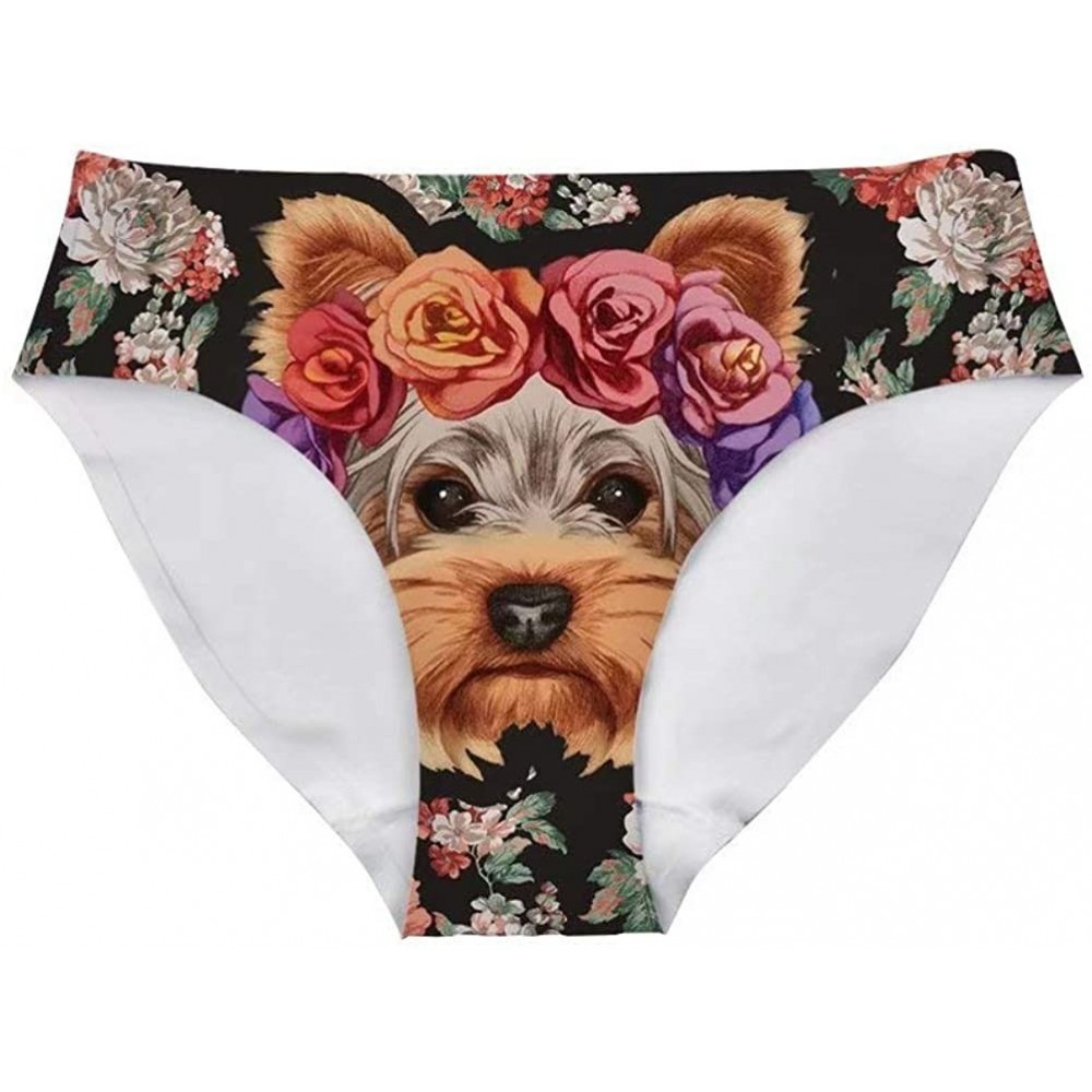 Panties Funny Underwear for Women 3D Cute Alpaca Panties Hipster-Panties Low Waist Sexy Ladies Panties - Schnauzer-2 - CS193I...