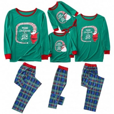 Sets Funny Christmas Family Matching Pajamas Set for Women Men Kids Toddler Snowmen Letter Sleepwear Home Outfits Set - C5192...