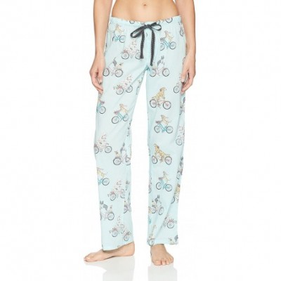 Bottoms Women Sleepwear Pajama Pants Bottom - Light Blue - CB187C7SHMA