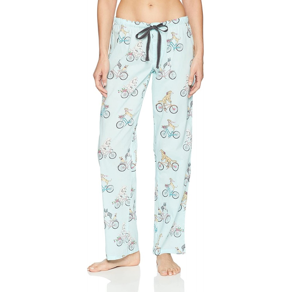 Bottoms Women Sleepwear Pajama Pants Bottom - Light Blue - CB187C7SHMA