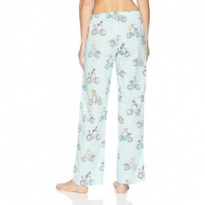 Bottoms Women Sleepwear Pajama Pants Bottom - Light Blue - CB187C7SHMA