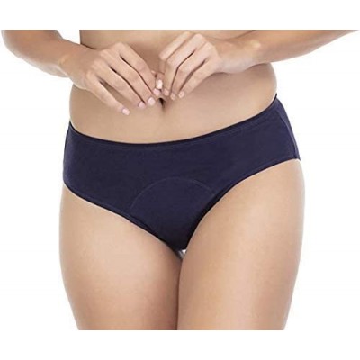 Panties Women's Cotton Period Panties For Women- Leakproof Girls Briefs - Navy+pomegranate+fushia - CS194HXU2MX