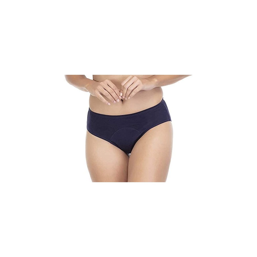 Panties Women's Cotton Period Panties For Women- Leakproof Girls Briefs - Navy+pomegranate+fushia - CS194HXU2MX