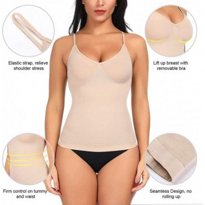 Camisoles & Tanks Women's Seamless Shapewear Tank Top Tummy Control Underwear - Nude 1 - CR18NK2DR6A