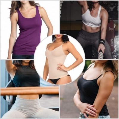 Camisoles & Tanks Women's Seamless Shapewear Tank Top Tummy Control Underwear - Nude 1 - CR18NK2DR6A