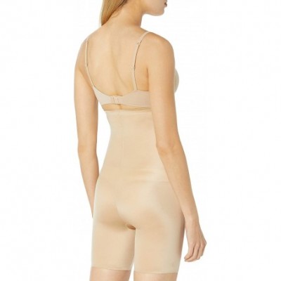 Shapewear Women's Shine High Waist Thigh Control Shapewear with Spacer - Sand - C5185ODGEU9