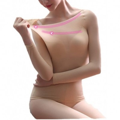 Thermal Underwear Women Thermal Underwear Set- 37 Degree Constant Temperature Thin Heating Underwear Base Layer Long John Set...