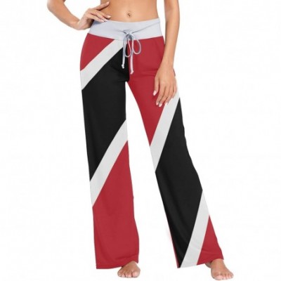 Bottoms Women's Comfy Casual Lounge Pants Drawstring Palazzo Wide Leg Pajama Pants - Color 1 - C7197W5TQKK