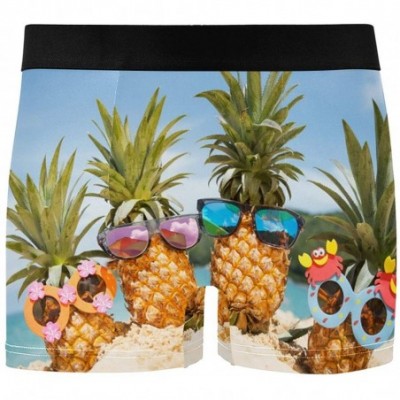 Boxer Briefs Unicorns Men's Underwear Men Boxer Briefs Comfort Soft Boxer Briefs - Funny Pineapple - CP18S4Z5YQT