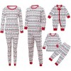 Sleep Sets Stripe Unisex Long Sleeve Christmas Family Matching Set Homewear - Baby - CU18YKSXYKH