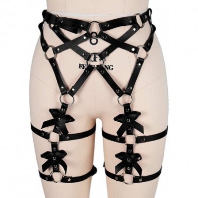 Garters & Garter Belts Women's Body Harness Punk Legs Garter Belt Punk Gothic Garter Carnival Clothing Accessories - Black - ...