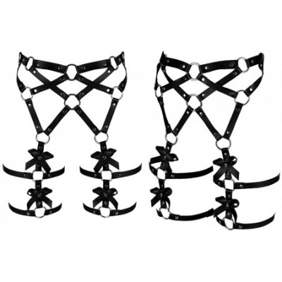 Garters & Garter Belts Women's Body Harness Punk Legs Garter Belt Punk Gothic Garter Carnival Clothing Accessories - Black - ...