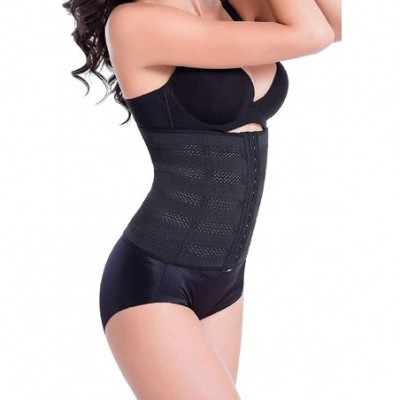 Shapewear Waist Trainer Corset for Weight Loss Tummy Control Body Shaper Breathable Waist Cincher Shapewear - Black - CH17AZH...