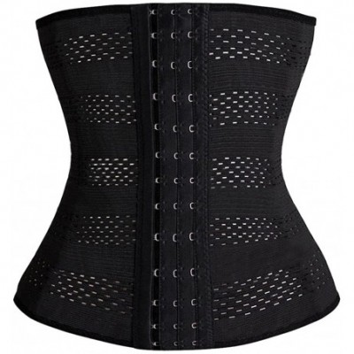 Shapewear Waist Trainer Corset for Weight Loss Tummy Control Body Shaper Breathable Waist Cincher Shapewear - Black - CH17AZH...