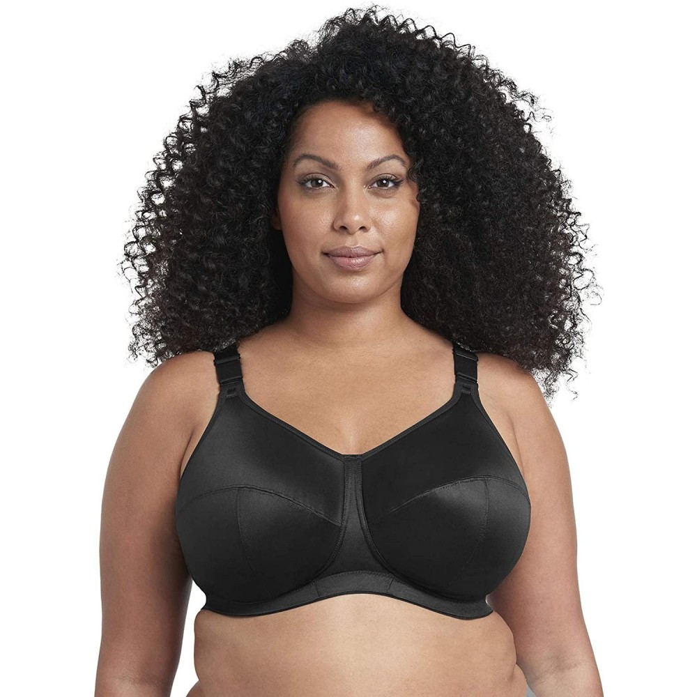 Bras Women's Plus Size Celeste Soft Cup Full Coverage Wireless Comfort Bra - Black - CW18UYR6558