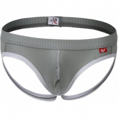 Briefs Men Low Rise Jockstrap - Gray - C511VBFW04J