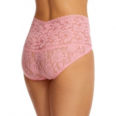 Panties Plus Signature Lace French Brief - Pink Lady - CW18ZR50WSQ