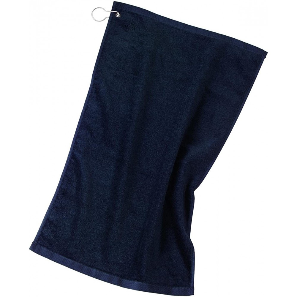 Robes Grommeted Golf Towel - Navy - CL125X1Z6R9