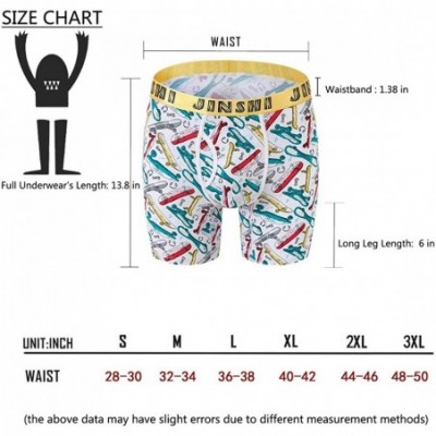 Boxer Briefs Mens Underwear Boxer Briefs Stylish Pattern Soft Underpants Pack - 2 Pack-06-long Leg - CC1928L0KGZ