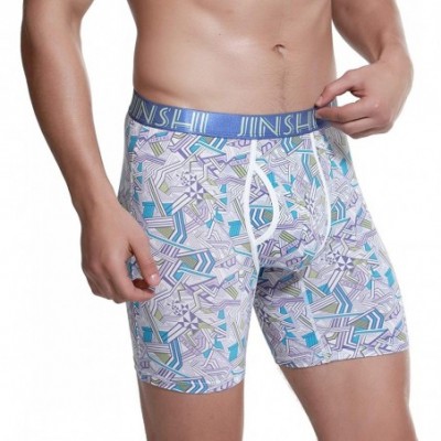 Boxer Briefs Mens Underwear Boxer Briefs Stylish Pattern Soft Underpants Pack - 2 Pack-06-long Leg - CC1928L0KGZ