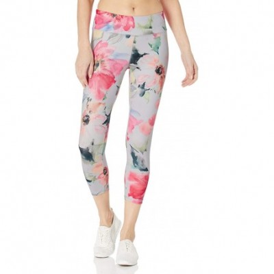 Bottoms Women's Fantasy Floral Capri - Watercolor Combo - C0185OL7ZCI