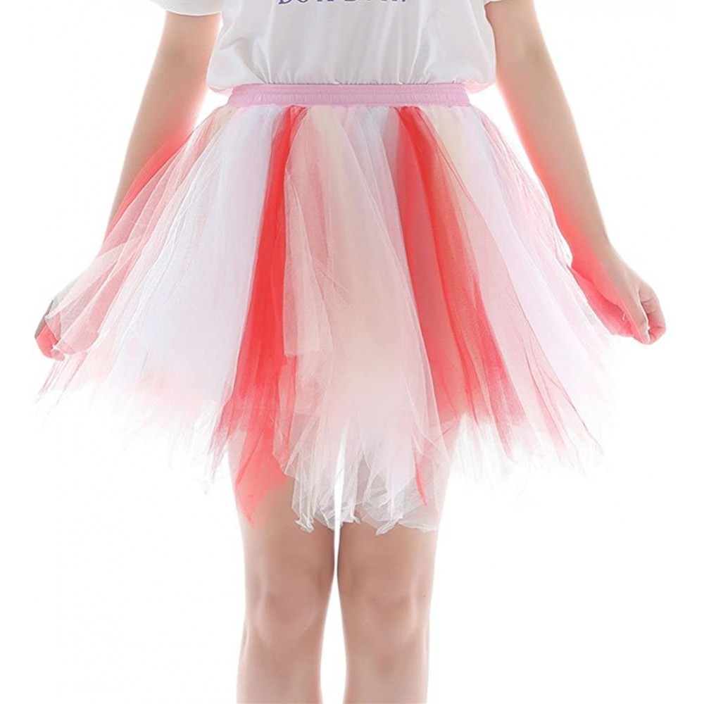 Slips Women's Vintage 1950s Short Tulle Petticoat Ballet Bubble Tutu Puffy Tutu Petticoat Tulle Underskirt - 5 - CZ18K3Q4G48