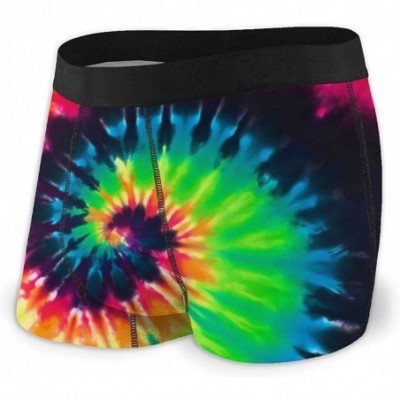 Boxer Briefs Men's Boxer Briefs Underwear Breathable Stretch Boxer Trunk with Pouch - Colorful Tie Dye - CF1997L5Y8N