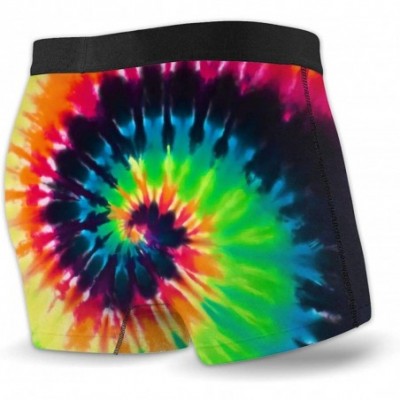 Boxer Briefs Men's Boxer Briefs Underwear Breathable Stretch Boxer Trunk with Pouch - Colorful Tie Dye - CF1997L5Y8N