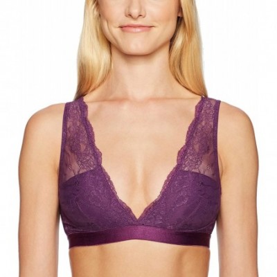 Bras Women's Deep Plunge Bralette (for A-C cups) - Plum - CN12NT7R2GM